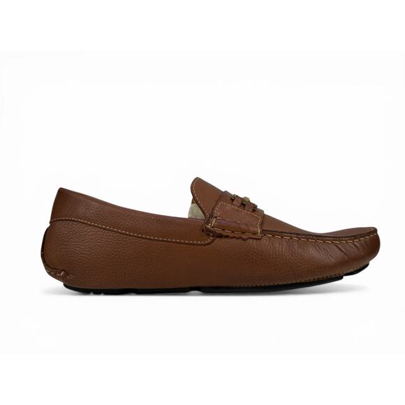 Massimo Matteo Bit Driver Loafer Mens 9 M Cognac Leather Moccasin Slip On Luxury main image 4